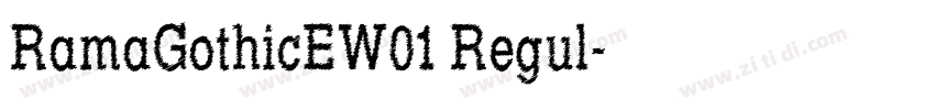 RamaGothicEW01 Regul字体转换